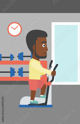 Man making exercises.