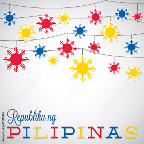 Philippine Independence Day card in vector format. photo