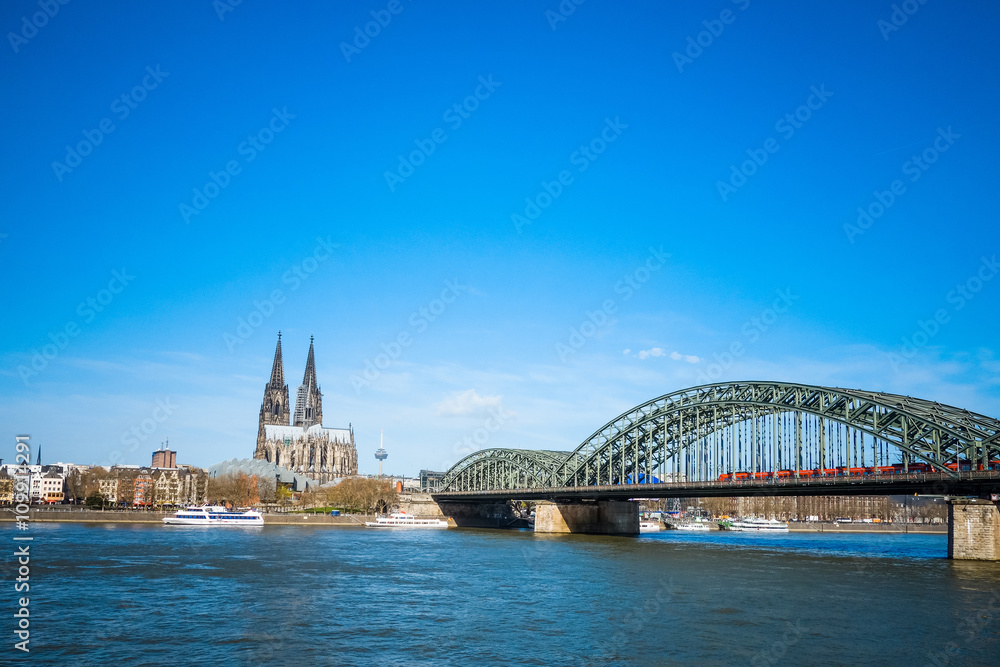 view of Gothic Cathedral in Cologne, Germany