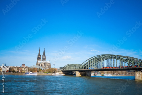 view of Gothic Cathedral in Cologne  Germany