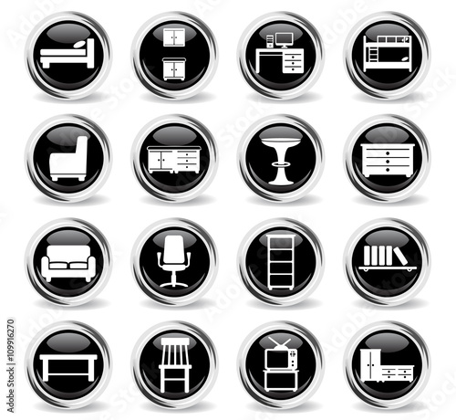 Furniture simply icons