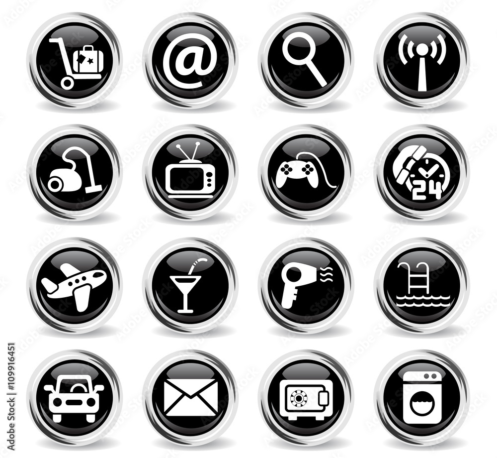 hotel service icon set hotel service icon set