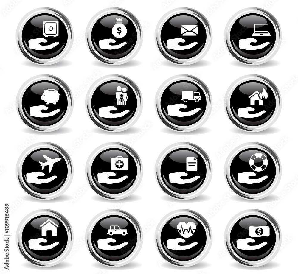 Insurance simply icons Insurance simply icons