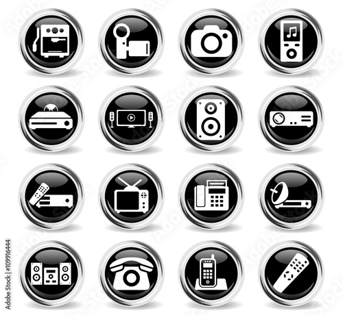 Home applicances simply icons
