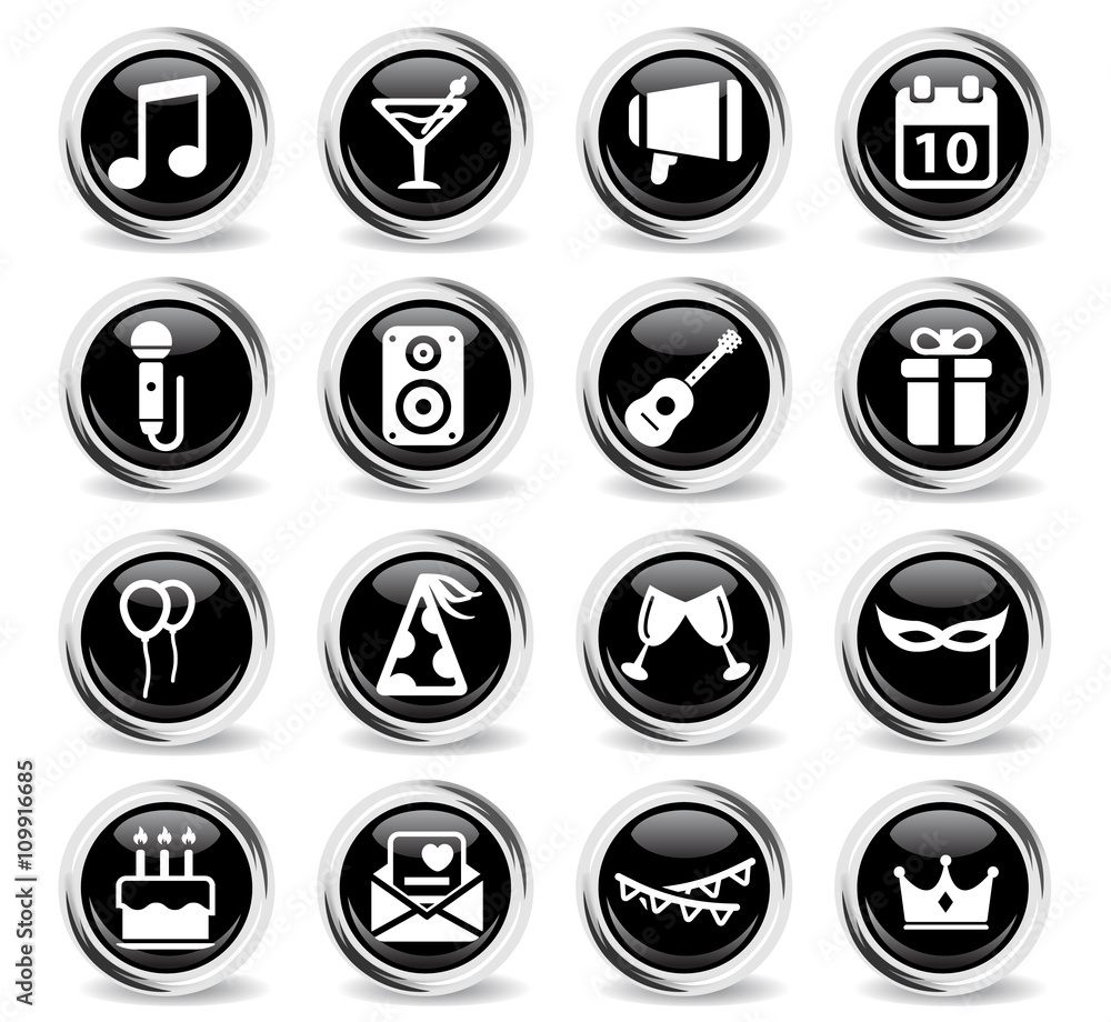 Party simply icons Party simply icons