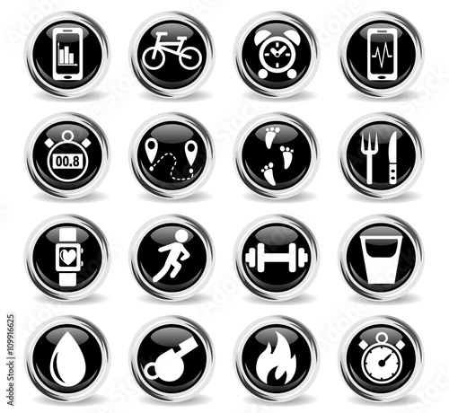 monitoring apps icon set