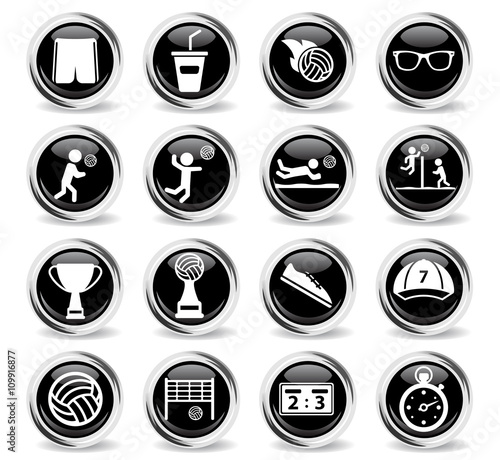 Volleyball simply icons