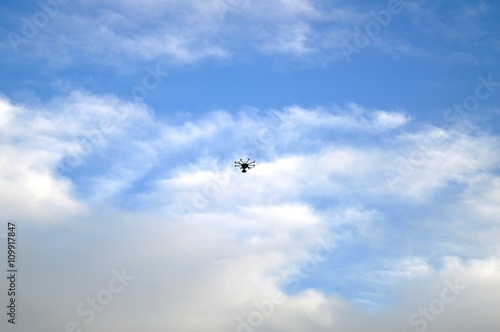 The drone in the sky above the stadium © minam23
