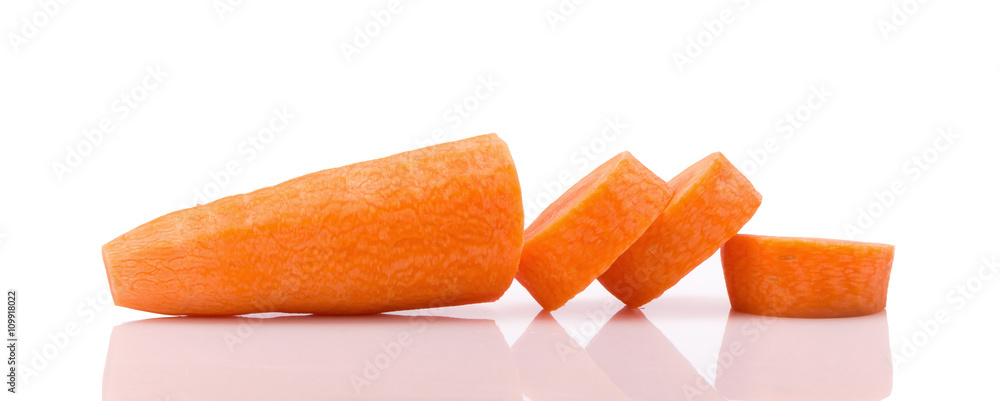 fresh carrots isolated on white background fresh carrots isolated on white background