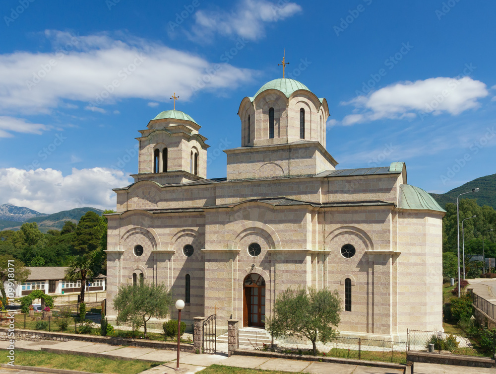 Church of St. Sava. Tivat city, Montenegro