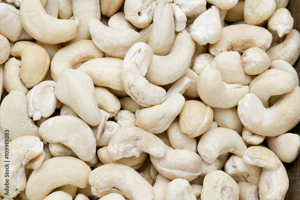 a heap of cashew nuts a heap of cashew nuts