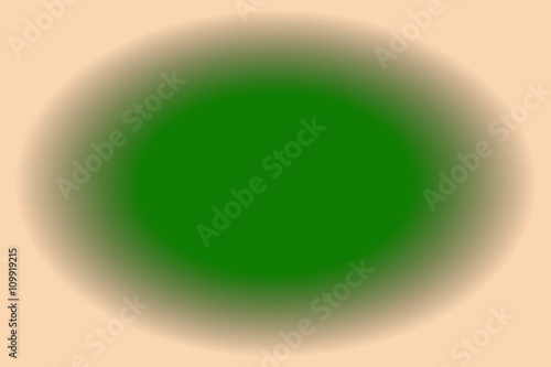 Illustration of a dark green hole with a vanilla colored frame