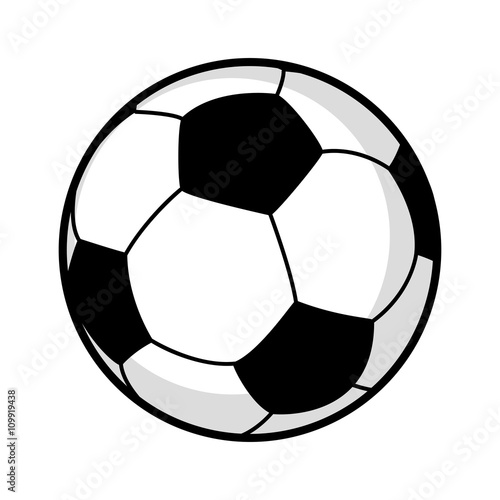Graphic illustration of a soccer ball