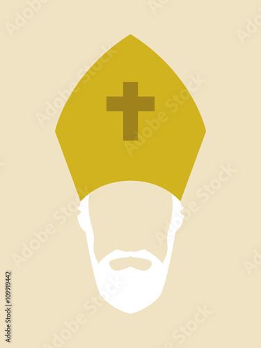 Simple graphic of a Roman Catholic Archbishop