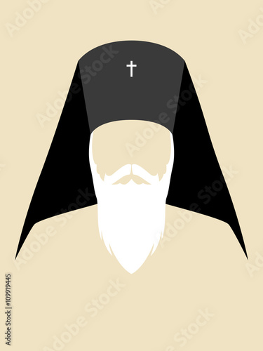 Simple graphic of an Orthodox Archbishop photo