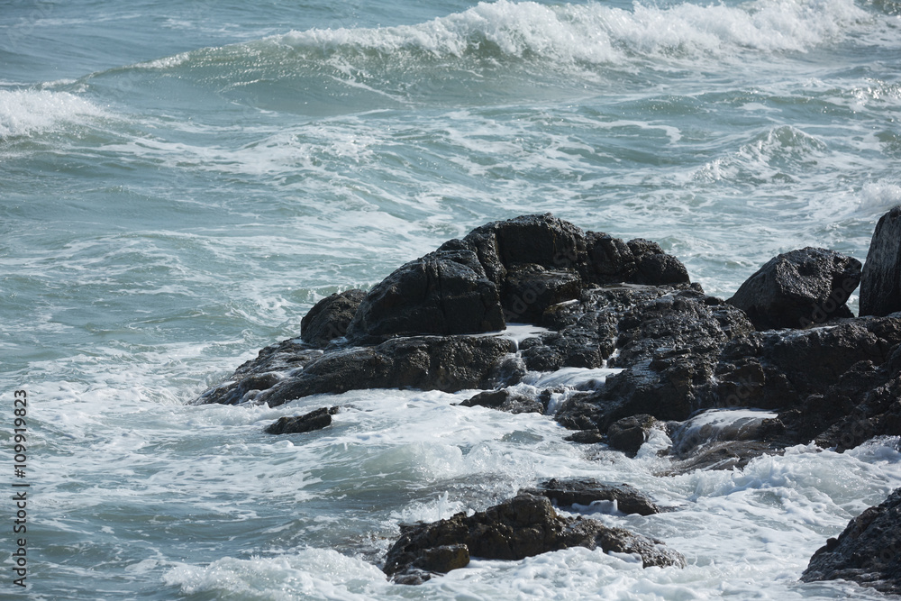 Fototapeta premium waves on the beach