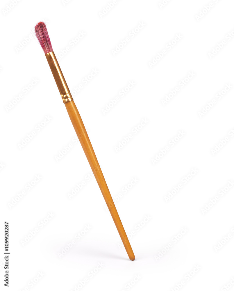 Brush on white background Brush on white background
