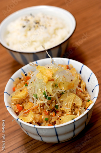 Japanese garlic fried rice