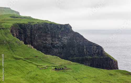 Old farmhouse in dramatic s...