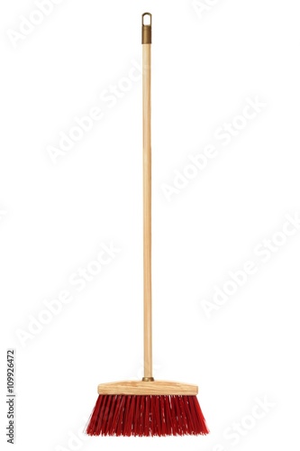 Big wooden broom