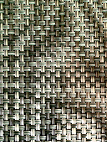 Texture of a green table mat
