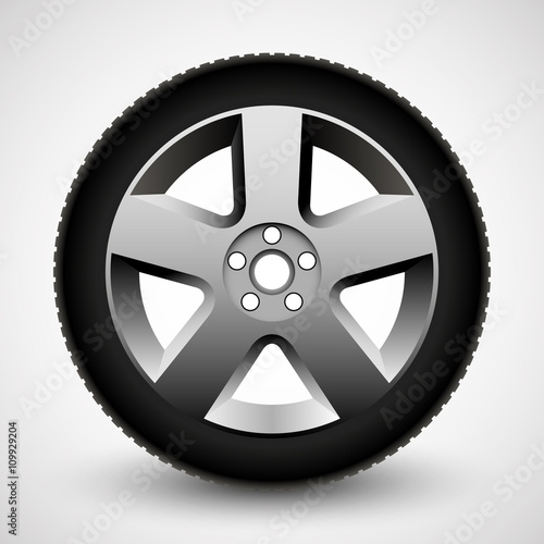 Car wheel illustration