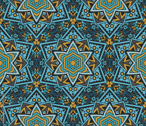 Abstract star motif seamless pattern 