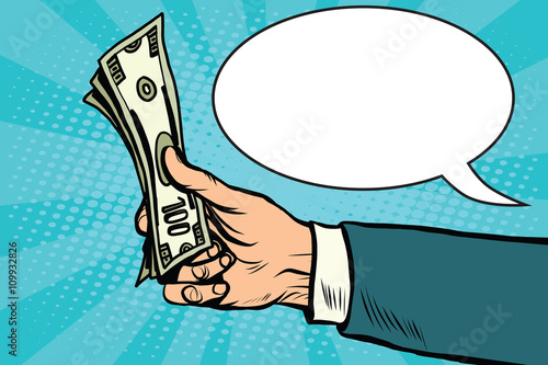 Cash dollars money Finance retro vector