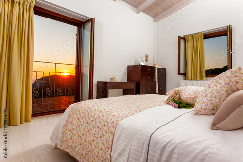 decorated bedroom interior