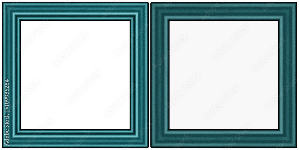 wooden frame isolated on white, set wooden frame isolated on white, set