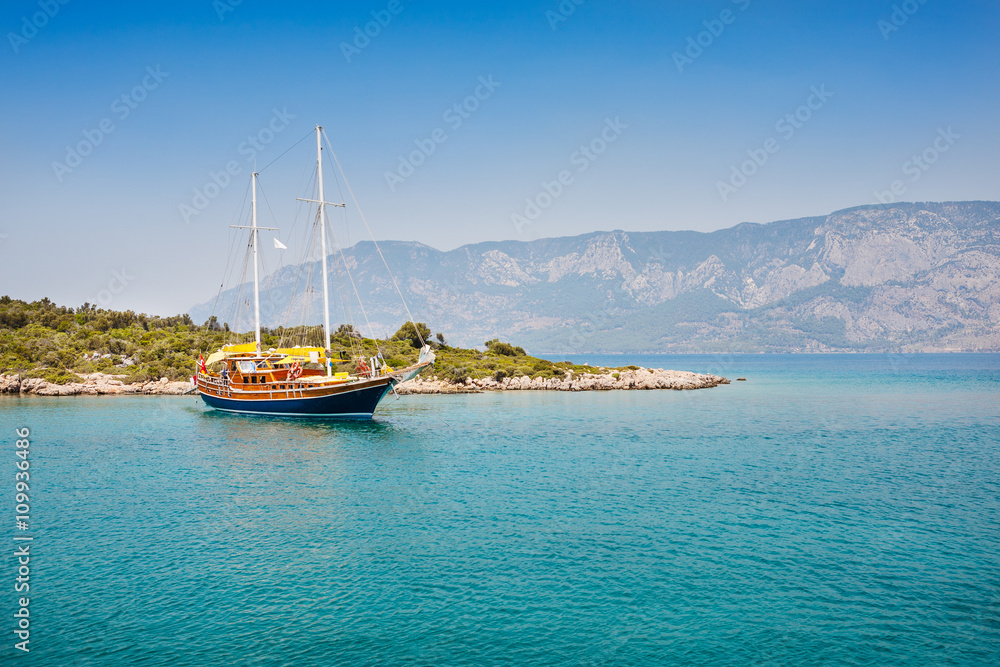 View of Aegean Sea near Marmaris, Turkey
