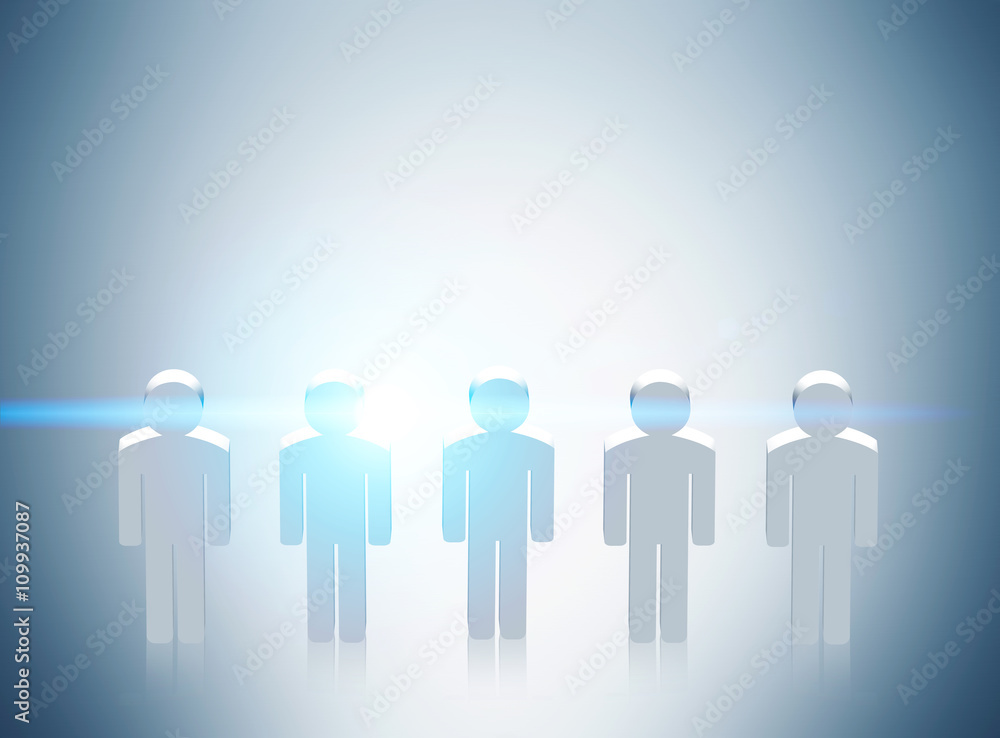 Recruitment concept people icons grey Recruitment concept people icons grey
