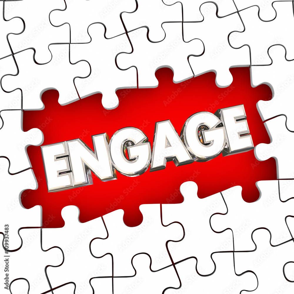 Engage Puzzle Pieces Solve Problem Participation Involvement Wor Engage Puzzle Pieces Solve Problem Participation Involvement Wor