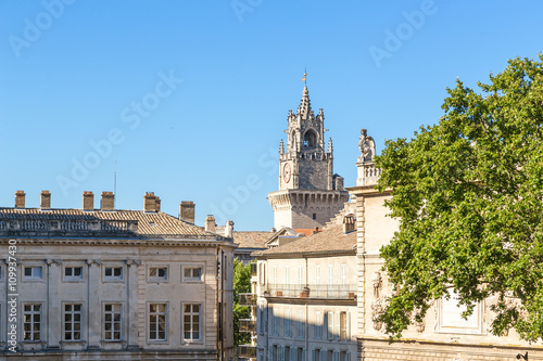 Avignon, France. Old buildings of the Papal palace