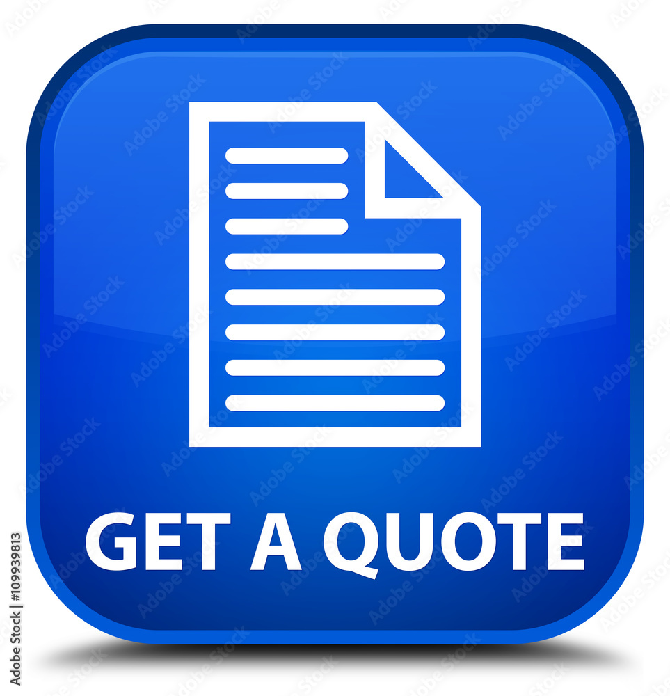 Get a quote (page icon) blue square button Get a quote (page icon) blue square button