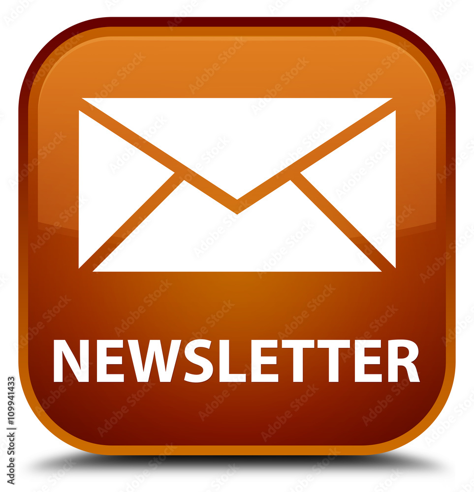 Newsletter brown square button Newsletter brown square button