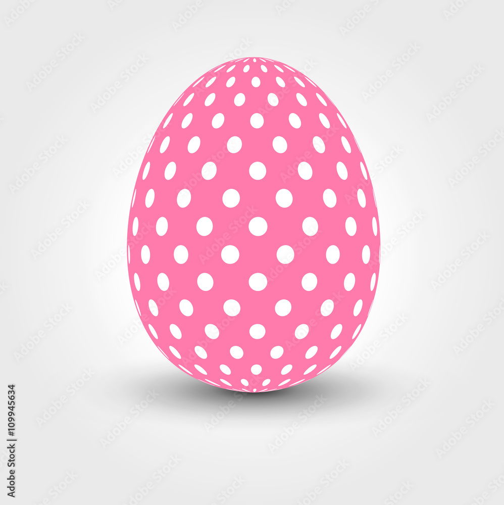 Easter Egg with points. Vector illustration. Easter Egg with points. Vector illustration.