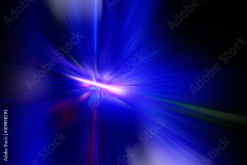 abstract background with a bright flash in center and rays