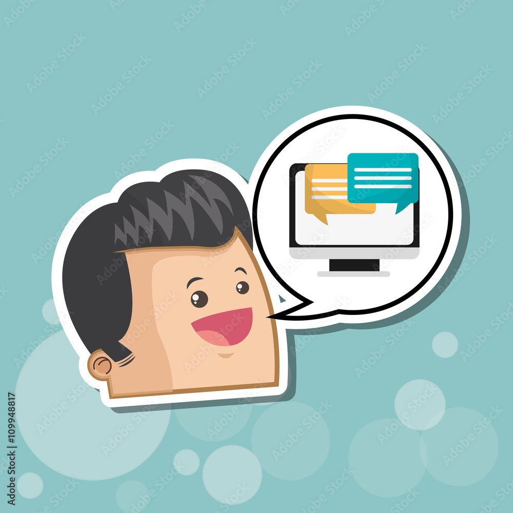 Digital marketing design. computer icon. multimedia concept Digital marketing design. computer icon. multimedia concept