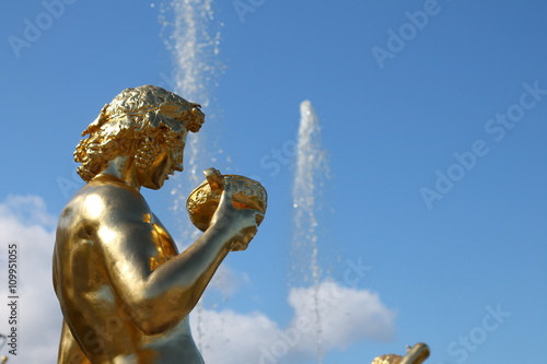 Fountains in Petergof park , Saint-Petersburg photo
