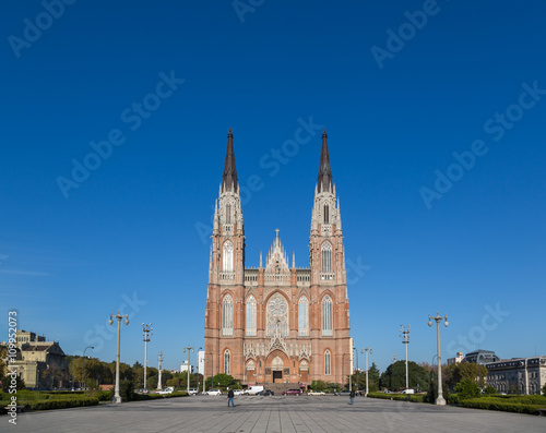 La Plata, Argentina - May 25th 2013 - The Cathedral of La Plata in La Plata, Argentina.