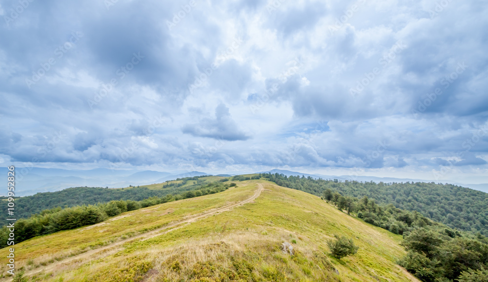 cloudy mountain landscape