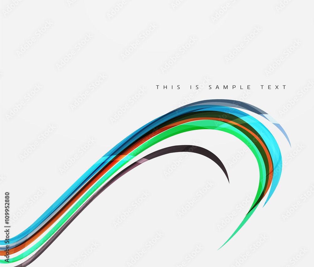 Color stripes with shiny light effects, wave line abstract background Color stripes with shiny light effects, wave line abstract background