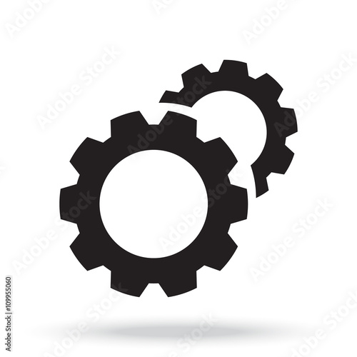 gears icon vector