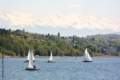 Championnat de France de la voile sur le Lac du Bourget à Aix les Bains en Savoie