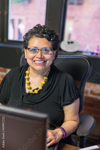 Woman Portrayed In Offce Environment