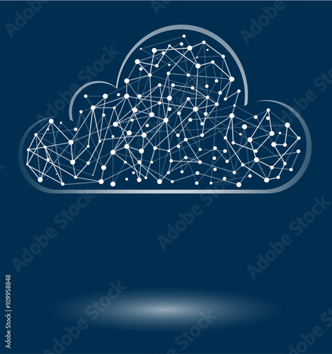 Shining cloud concept