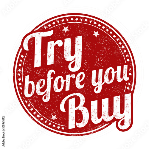 Try before you buy stamp