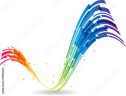 Check mark rainbow, checking design