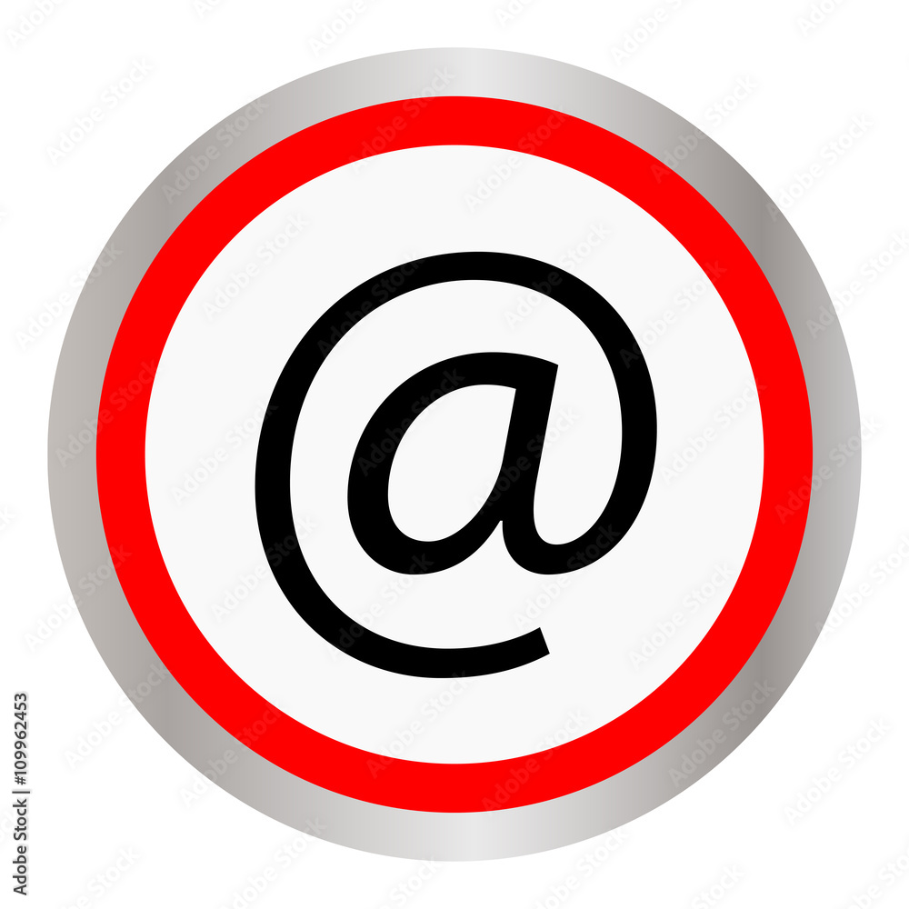 Email symbol - black vector illustration Email symbol - black vector illustration